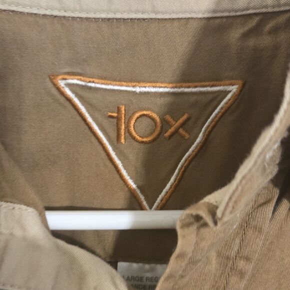 Men's Casual Brown Shirt with Beige Accent - Picture 2 of 9